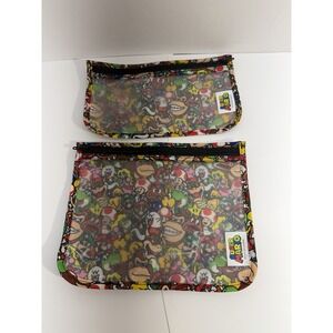 Nintendo Super Mario Brothers Pencil Case X2 Lot